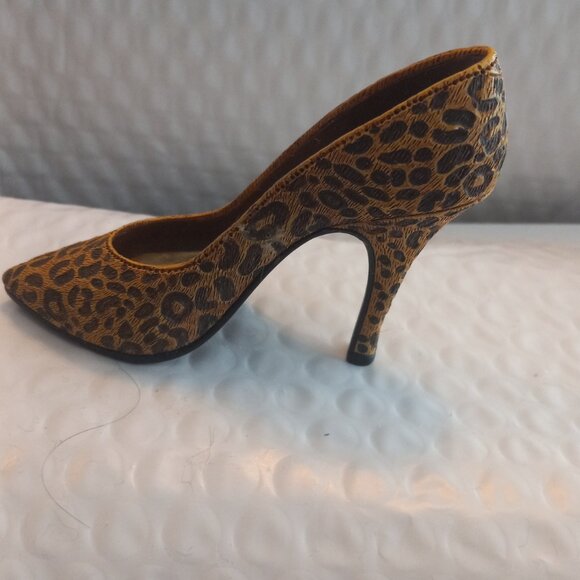 Just The Right Shoe By Raine Leopard Stiletto Mini Figurine 25017 - Picture 2 of 7